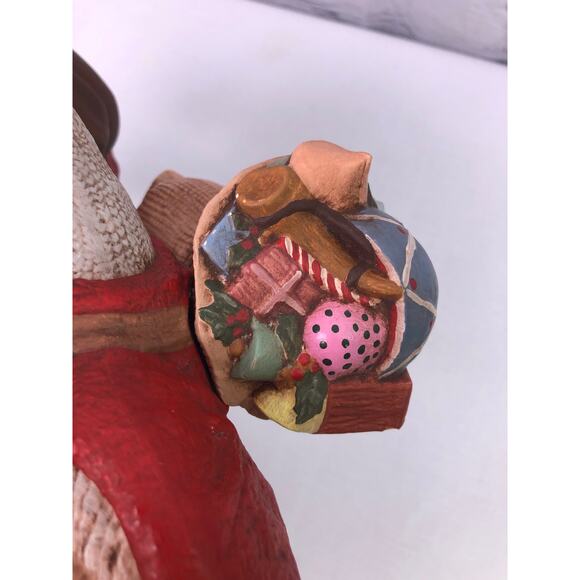 Norwegian Vintage Kimple Santa on Skis Ceramic Hand Painted Collectible Santa - Picture 12 of 16